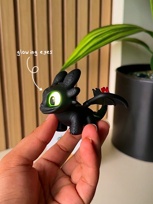 Cutest Dragon Keychain With Glowing Eyes And Touch Sensors
