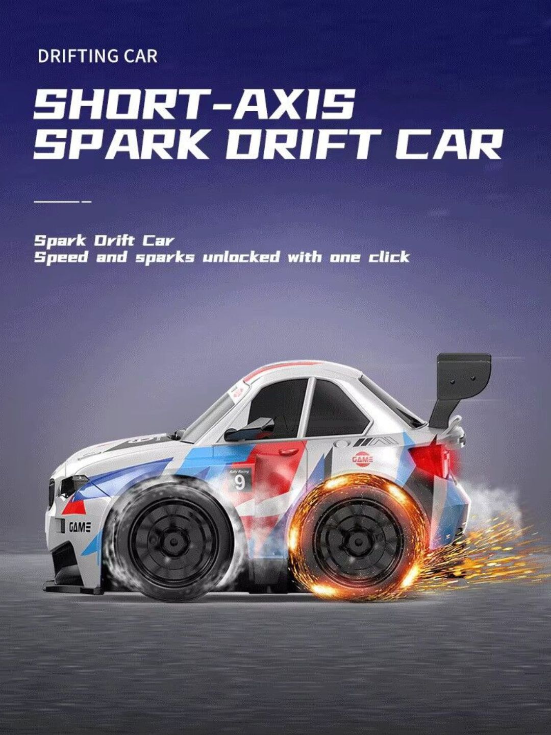 Sparkstorm RC Drifting Car with Sparks by Deskco