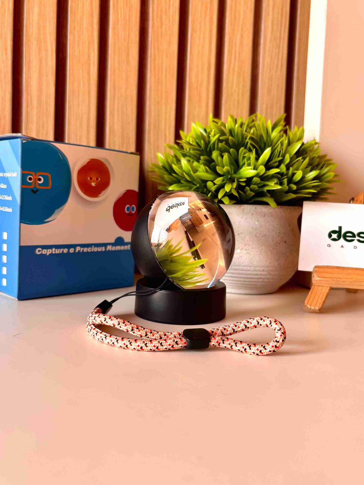 3D Crystal Ball Video Player Personalized Electronic Memory Display Lamp