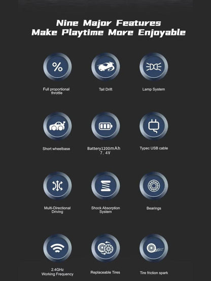 Sparkstorm RC Drifting Car with Sparks by Deskco