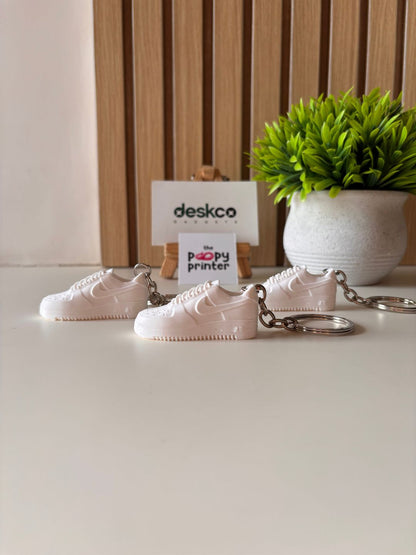 Classic White Streetwear Hypebeast Sneaker 3D Printed Keychain