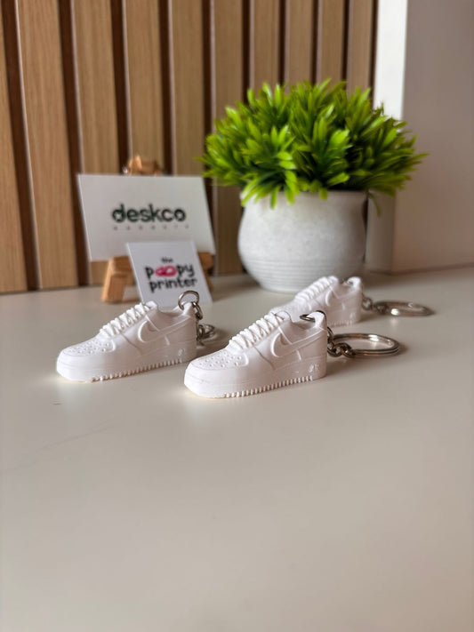 Classic White Streetwear Hypebeast Sneaker 3D Printed Keychain