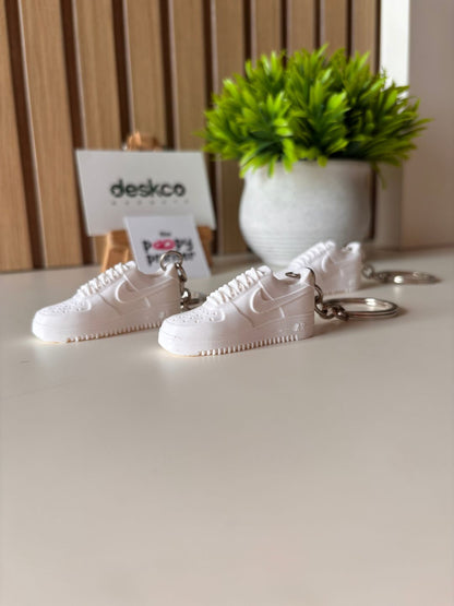 Classic White Streetwear Hypebeast Sneaker 3D Printed Keychain