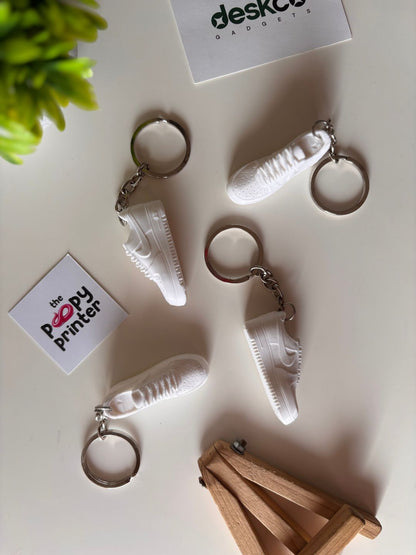 Classic White Streetwear Hypebeast Sneaker 3D Printed Keychain