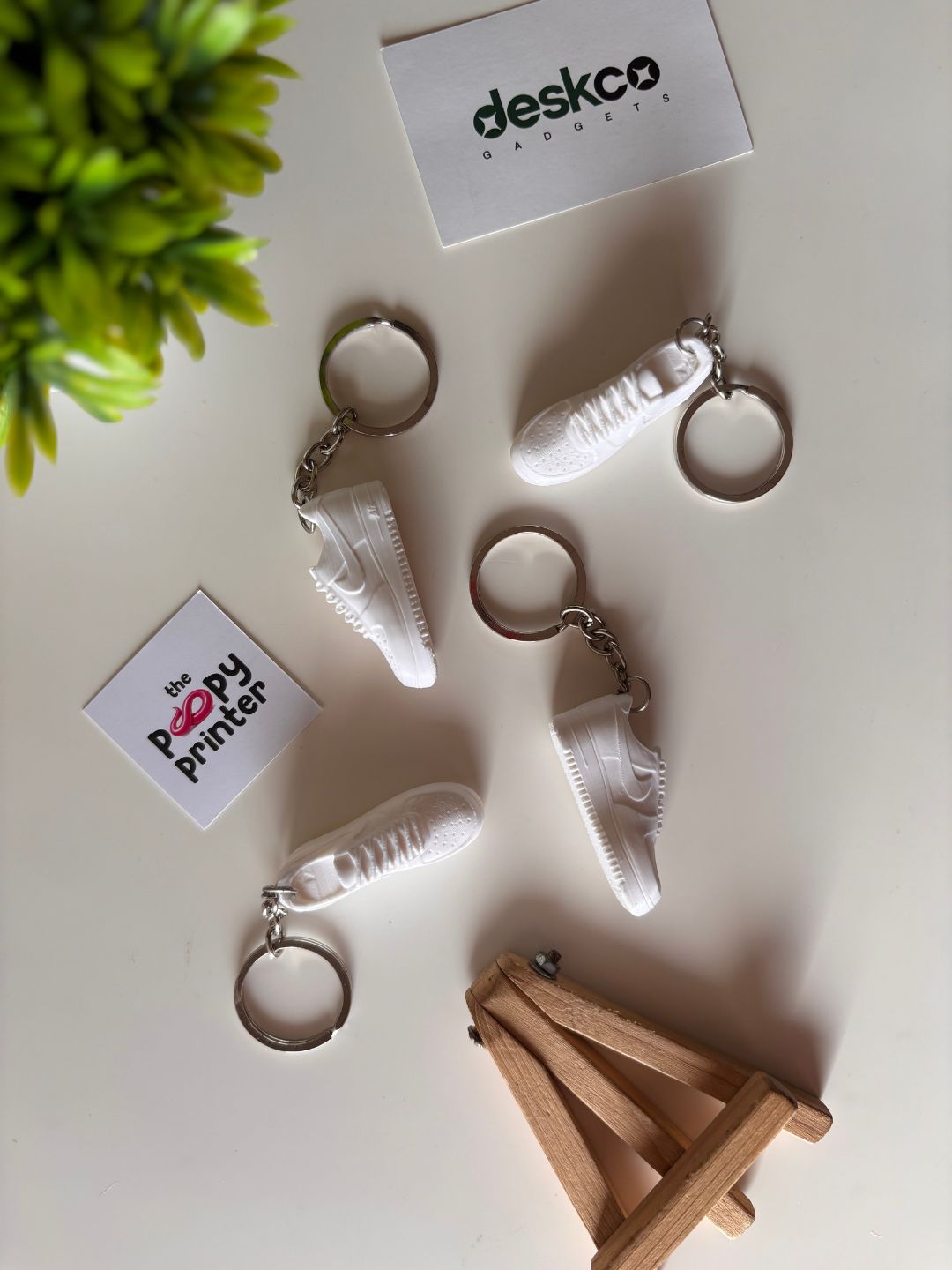 Classic White Streetwear Hypebeast Sneaker 3D Printed Keychain