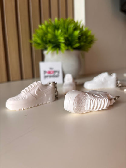 Classic White Streetwear Hypebeast Sneaker 3D Printed Keychain