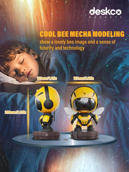 Deskco DreamBee Astronaut Star Projector and Speaker | Mecha Star Projector & Bluetooth Speaker