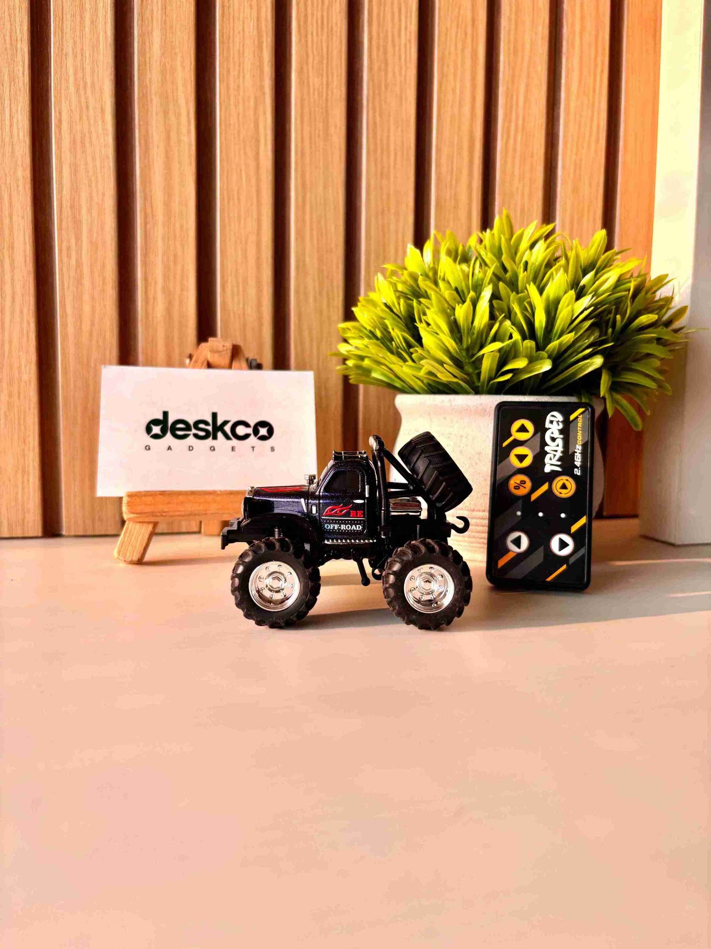 Bigfoot Metallic RC Desk Crawler with Mobile App Control Features