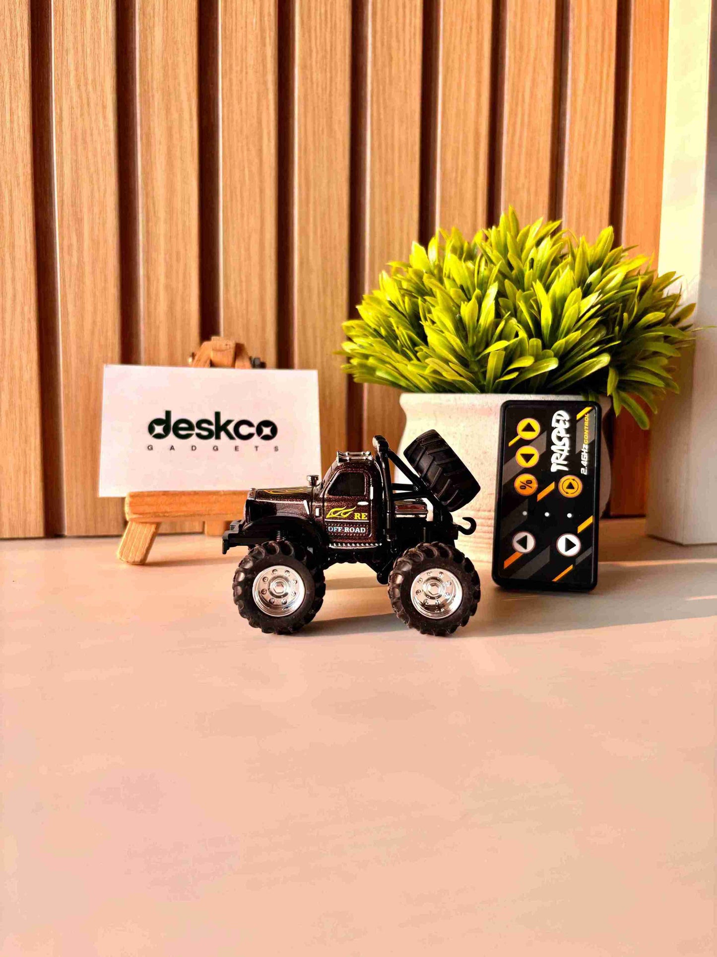 Bigfoot Metallic RC Desk Crawler with Mobile App Control Features