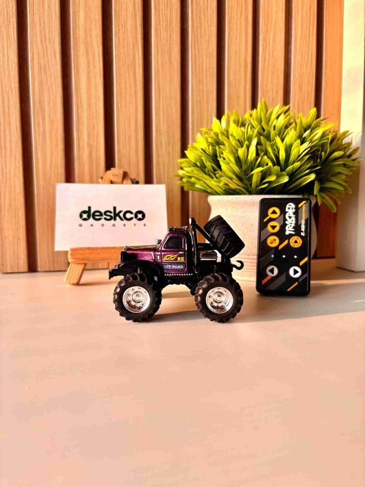 Bigfoot Metallic RC Desk Crawler with Mobile App Control Features