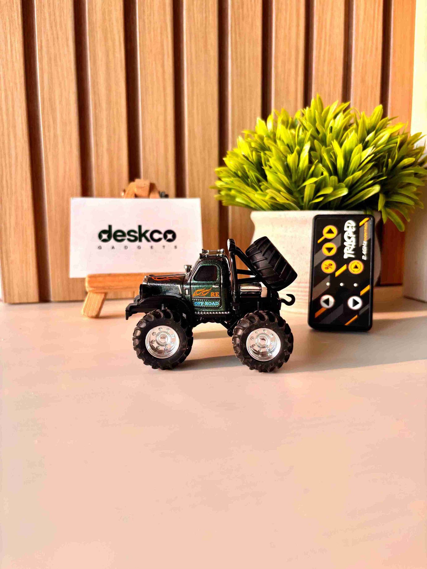 Bigfoot Metallic RC Desk Crawler with Mobile App Control Features