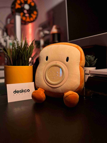 Bread Loaf Plushie Alarm Clock with Night Lamp
