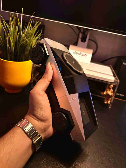 Cybertruck-Like 3-in-1 Wireless Charging Station, Desktop Decor