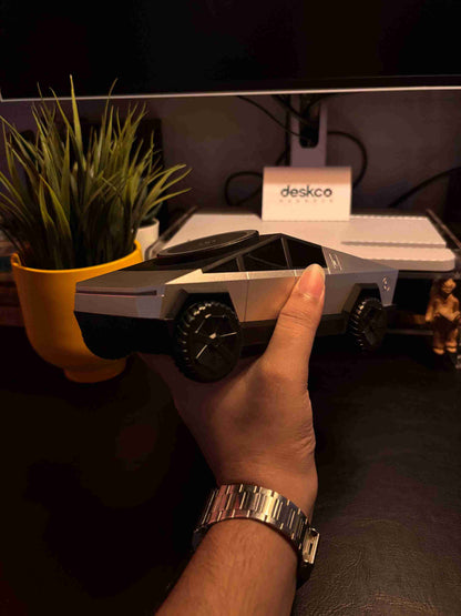 Cybertruck-Like 3-in-1 Wireless Charging Station, Desktop Decor