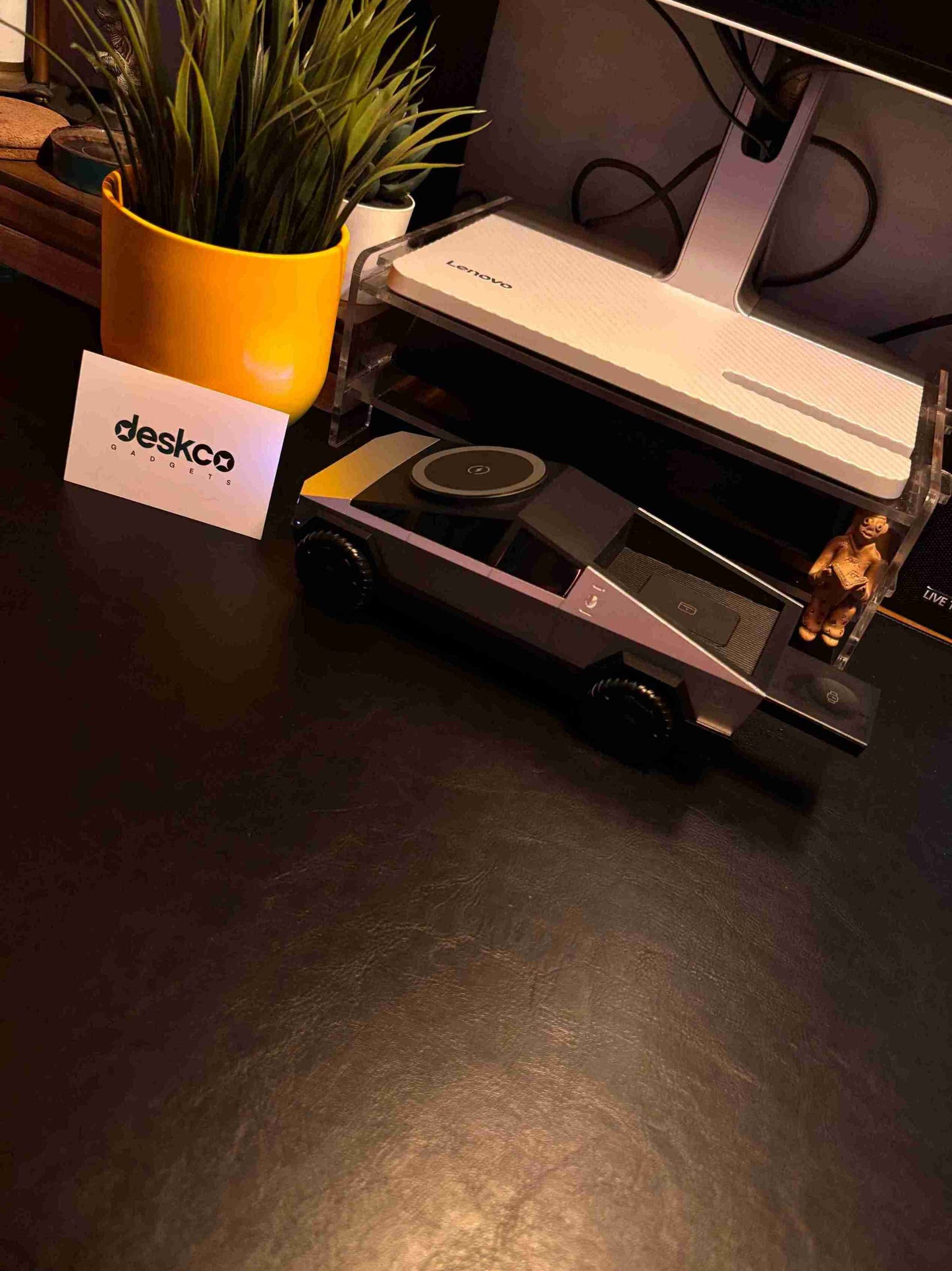 Cybertruck-Like 3-in-1 Wireless Charging Station, Desktop Decor
