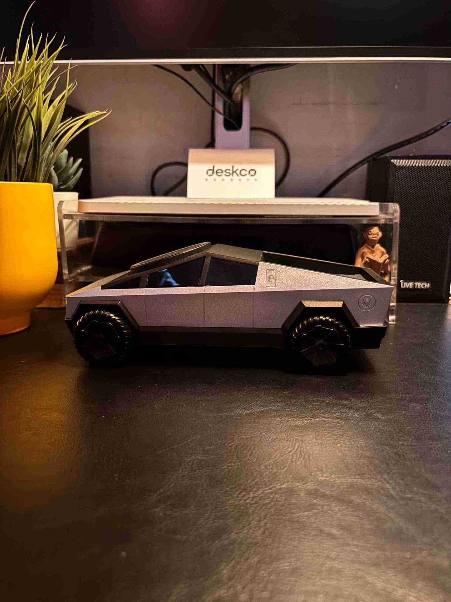 Cybertruck-Like 3-in-1 Wireless Charging Station, Desktop Decor