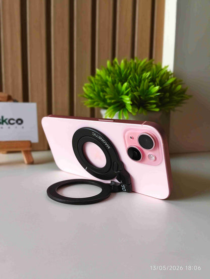 Deskco MagHover 360 | Premium Dual-Ring Magnetic Phone Stand & Grip | Comes with Magnetic Rings
