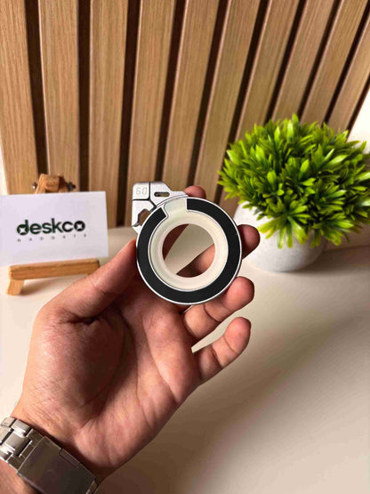 Deskco MagHover 360 | Premium Dual-Ring Magnetic Phone Stand & Grip | Comes with Magnetic Rings