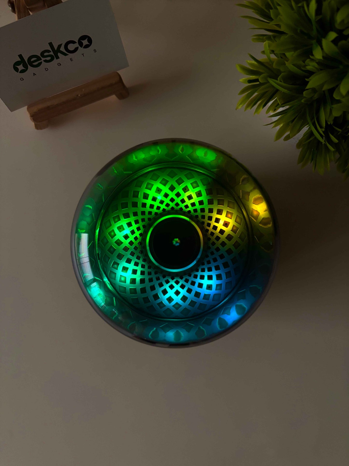 Big Diamond Smart LED Wireless Bluetooth Speaker with RGB Lamp, 360-Degree Surround Sound, USB Type-C Charging, Aesthetic Stereo Player