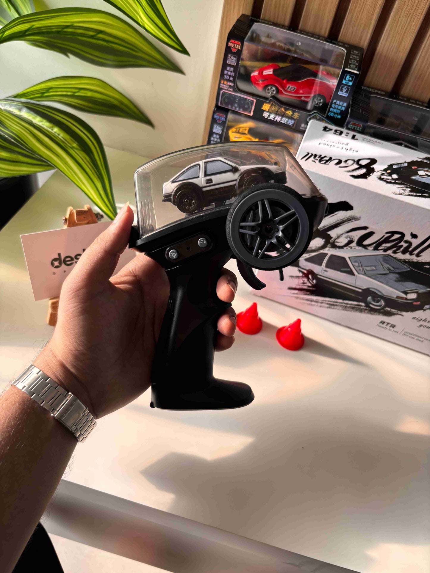 RC Drift Car AE86 1/64 Mini Desktop RC Car