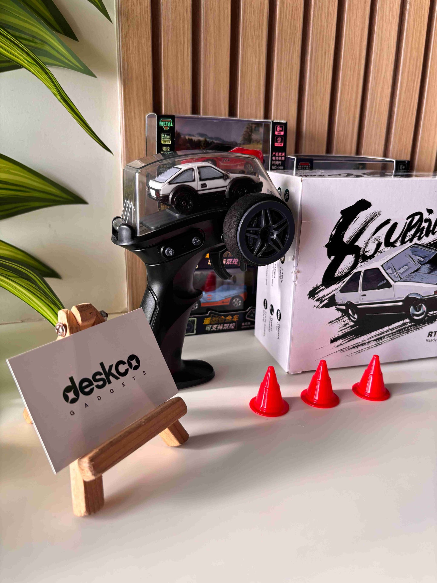 RC Drift Car AE86 1/64 Mini Desktop RC Car