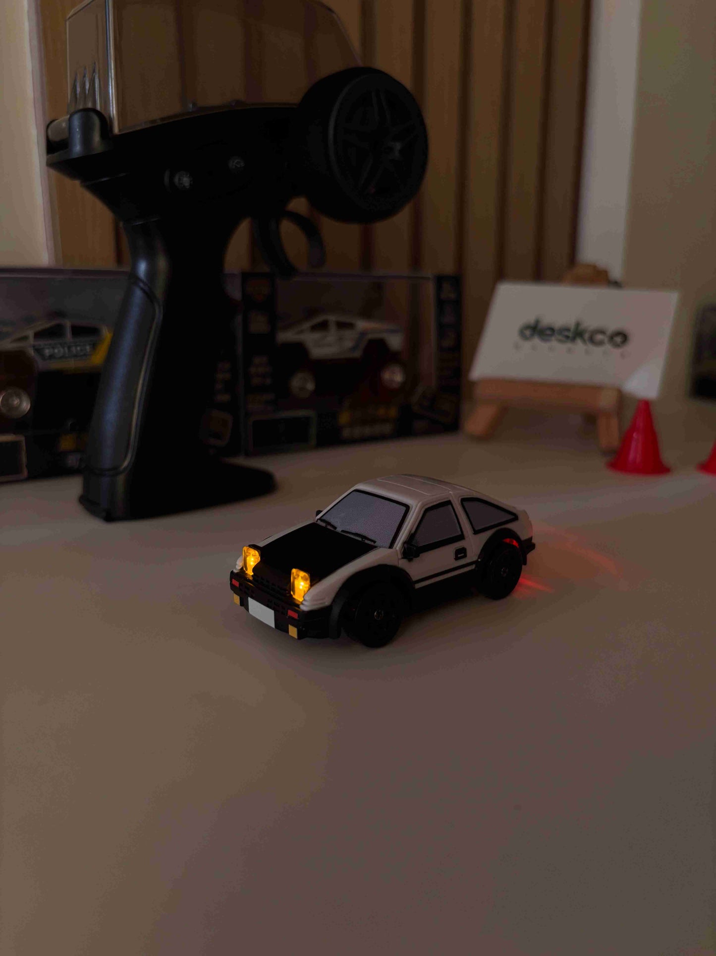 RC Drift Car AE86 1/64 Mini Desktop RC Car
