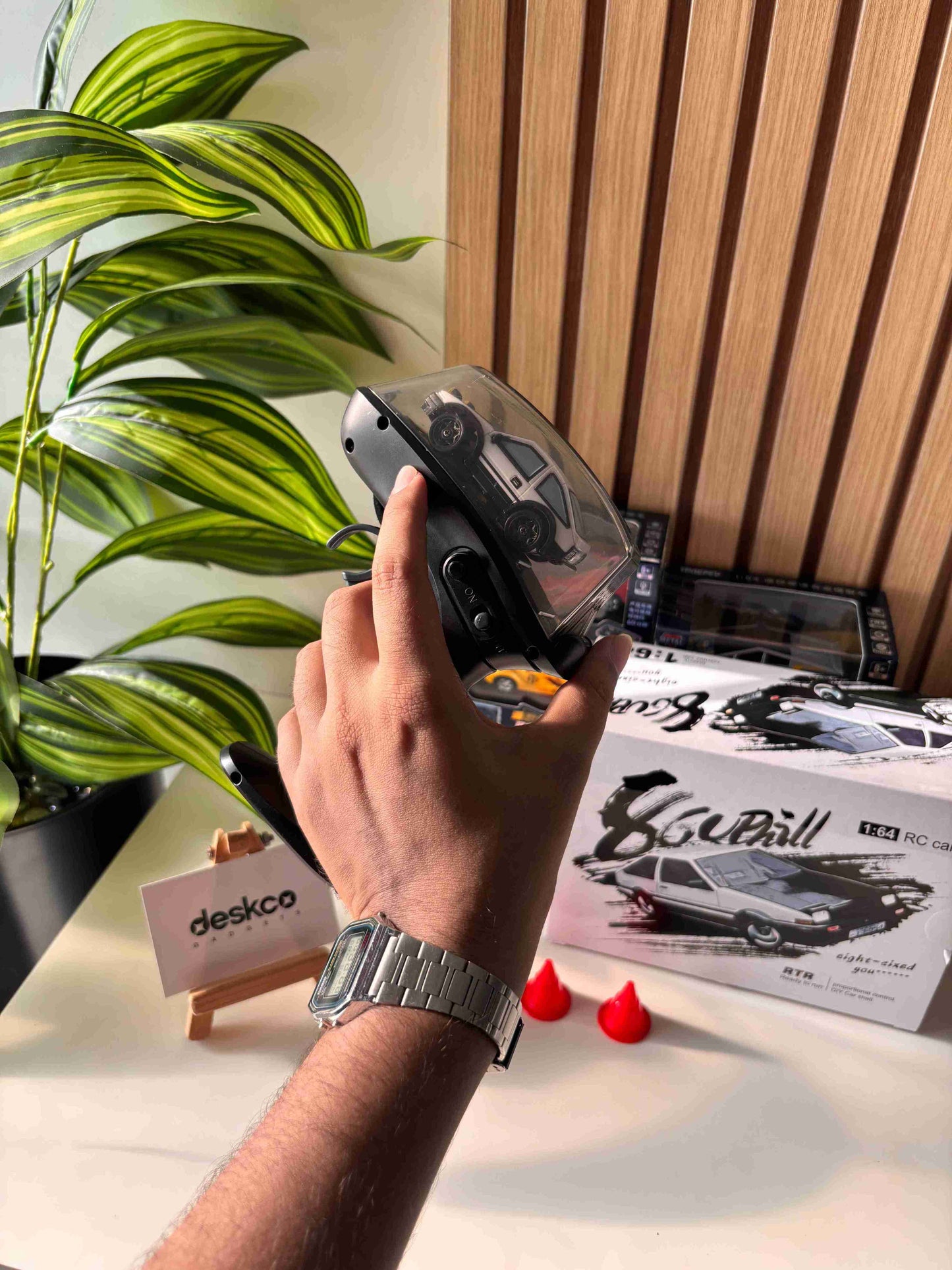 RC Drift Car AE86 1/64 Mini Desktop RC Car