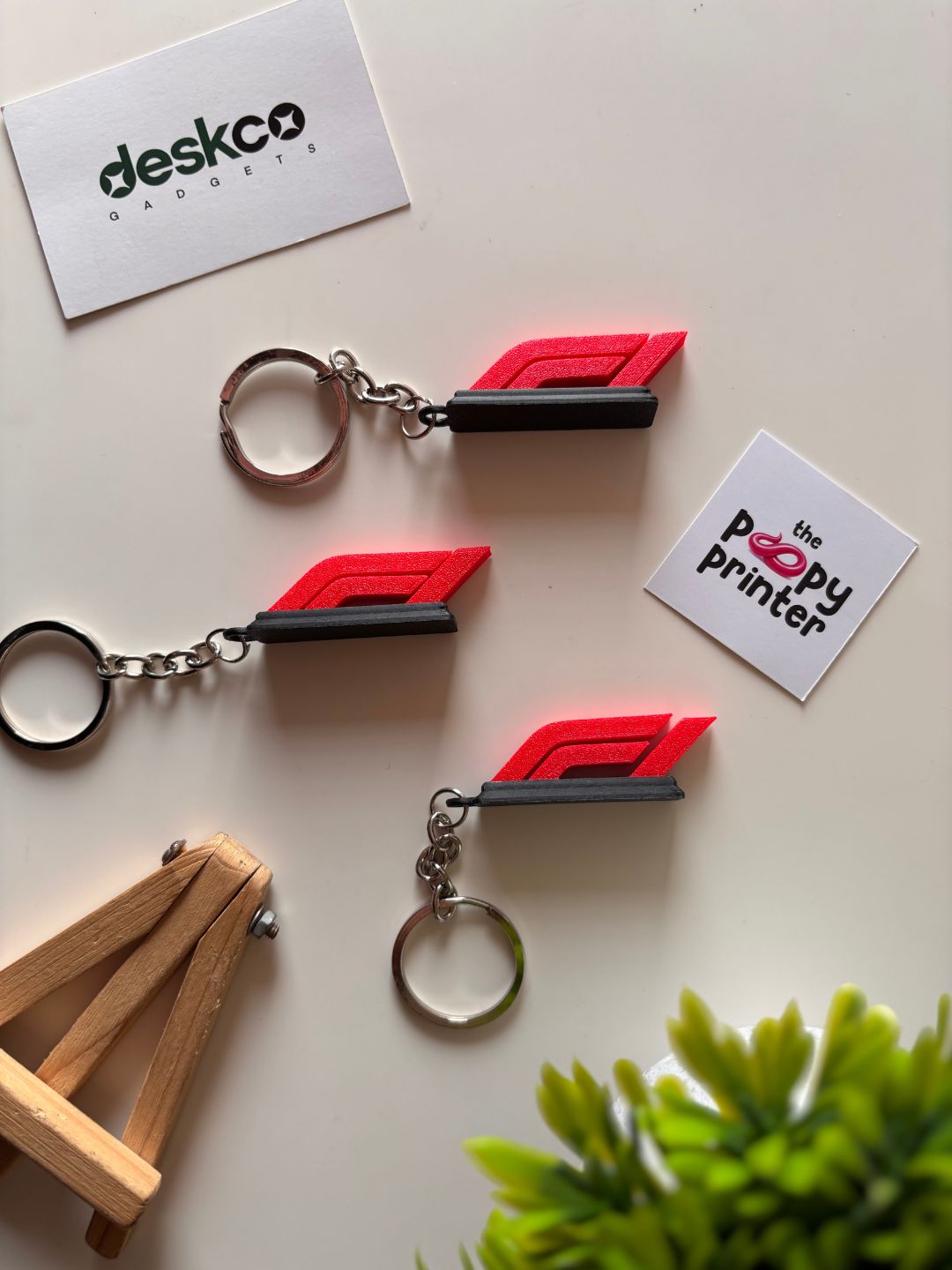Premium Motorsport Racing Logo 3D Printed Keychain