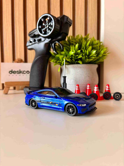 Mini Mustang Drifting RC Car 1:43 with 7 Colors LED 4x4 Drift Car