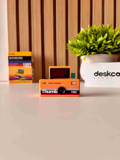 G9 Thumb Keychain Retro Camera with FLIP SCREEN for Selfies (Video+Photos) 1080p Clarity
