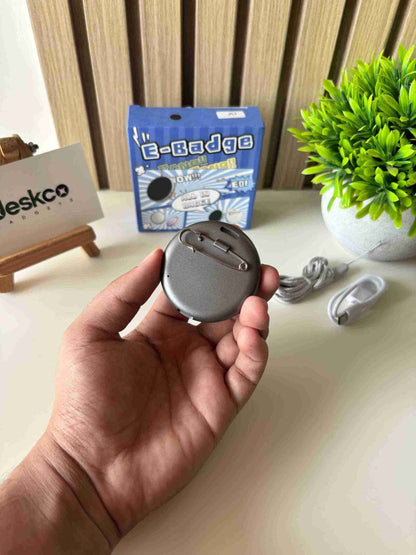AuraTag Smart Digital Bing Bang e-Badge Customizable Display with Photo/GIF/Video