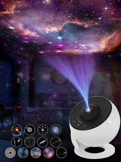 Deskco Planetarium 13-in-1 Galaxy Projector with Ultra HD 360° rotation