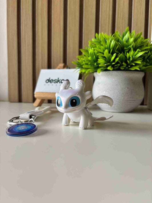 Cutest Dragon Keychain With Glowing Eyes And Touch Sensors