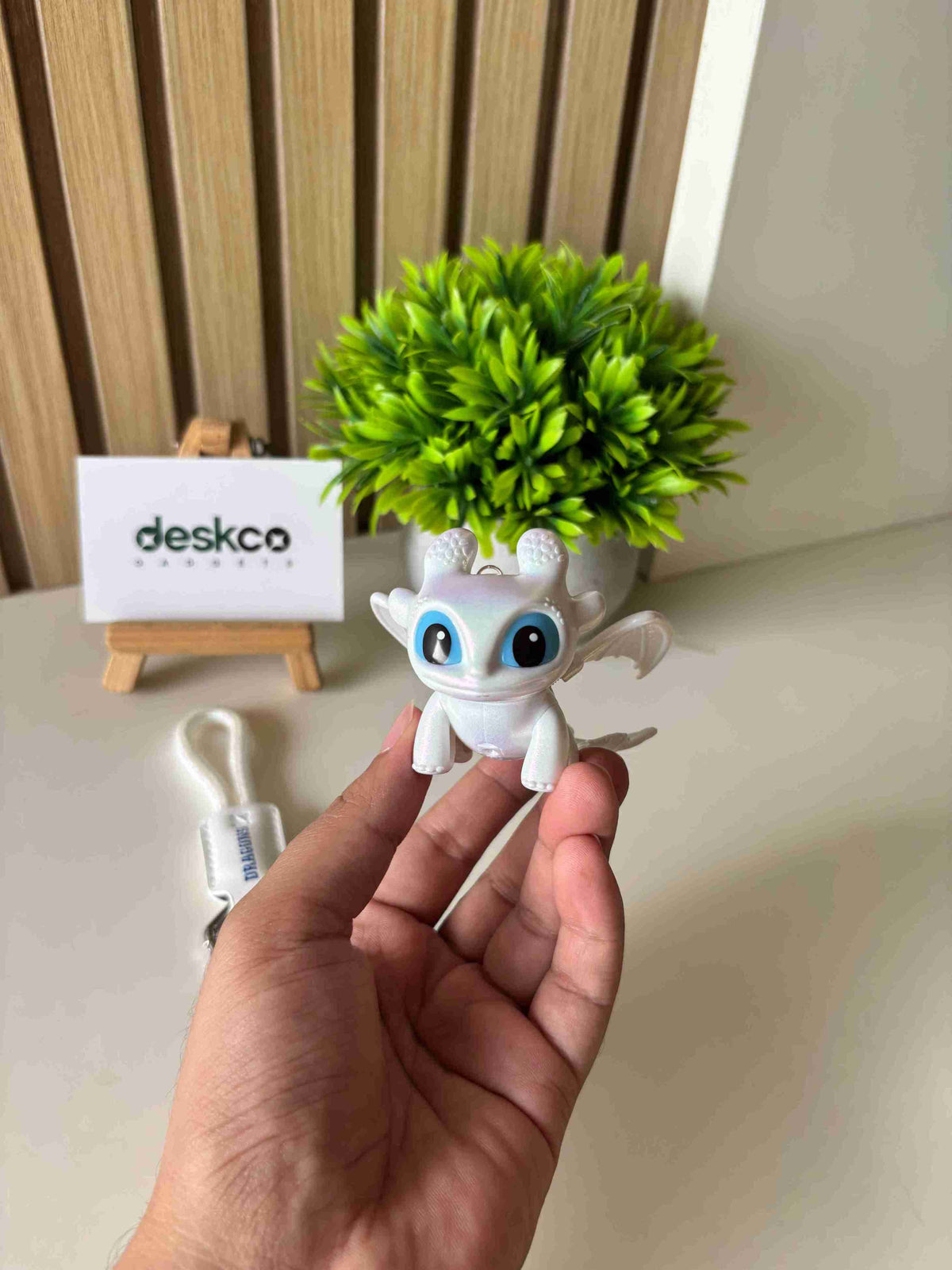 Cutest Dragon Keychain With Glowing Eyes And Touch Sensors
