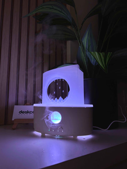 Moon and Raindrops Aromatic Diffuser, Humidifier and Night Lamp