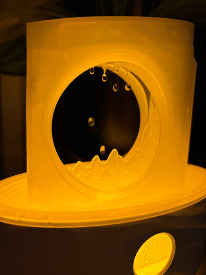 Moon and Raindrops Aromatic Diffuser, Humidifier and Night Lamp