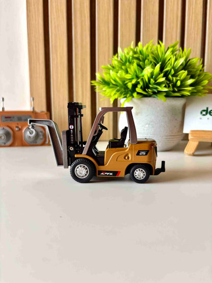1:64 Scale Premium RC Forklift with Attachments | Desktop RC Construction/Warehouse Combo