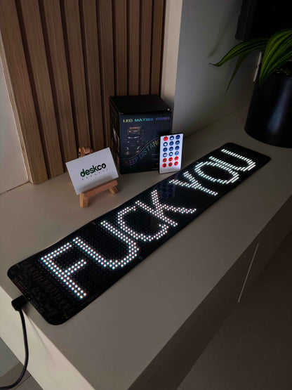Smart Flexible LED Matrix Panel for Cars, Shops, Parties & Bars(App Controlled)