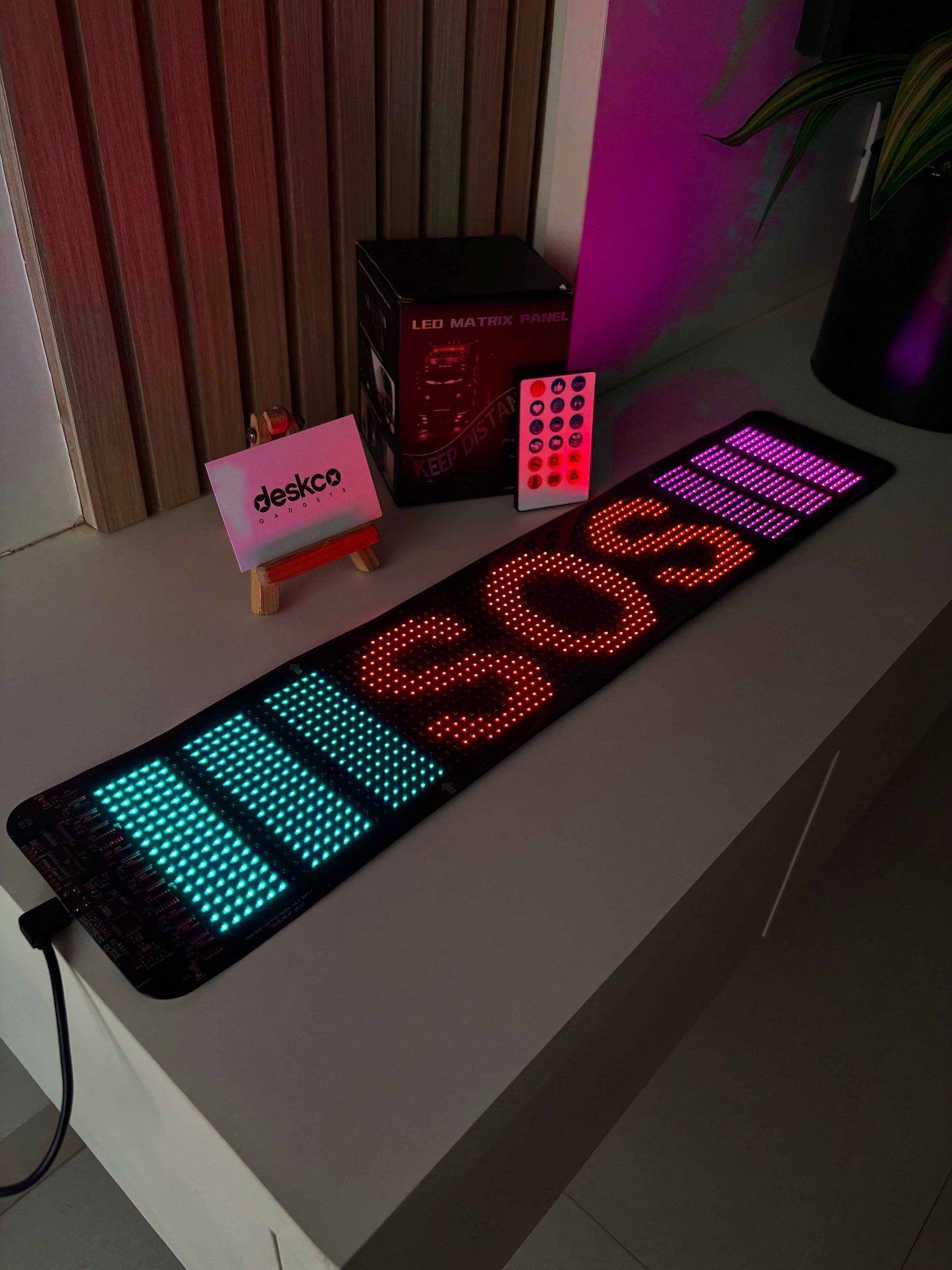 Smart Flexible LED Matrix Panel for Cars, Shops, Parties & Bars(App Controlled)