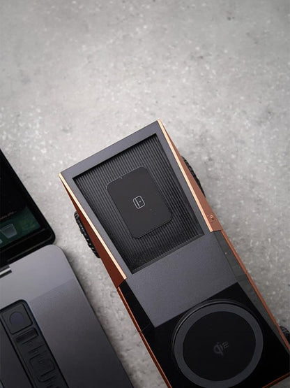 QI2 3-in-1 Wireless Charging Station | Cybertruck-Inspired Fast Charging Dock for iPhone, Android, Apple Watch & Earbuds