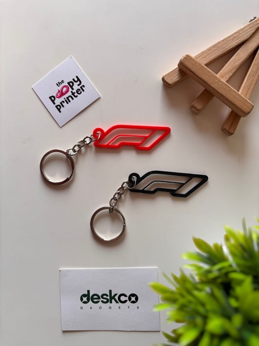 Premium Motorsport Racing Logo 3D Printed Keychain
