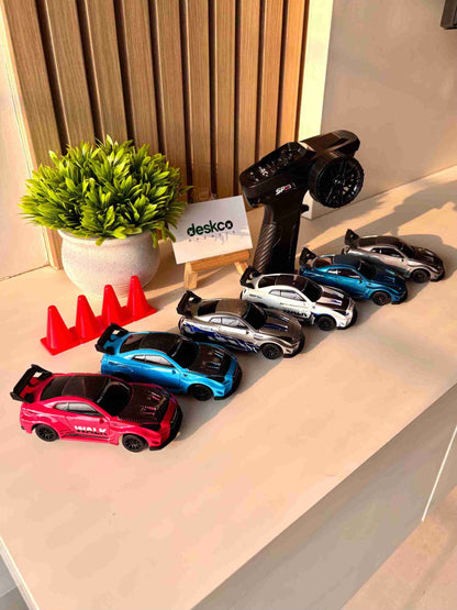 Nissan Skyline GTR-Style Metal Alloy 1:43 RC Drift Car 4WD with Gyro & LED (HStar)