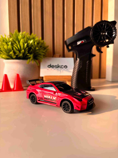 Nissan Skyline GTR-Style Metal Alloy 1:43 RC Drift Car 4WD with Gyro & LED (HStar)