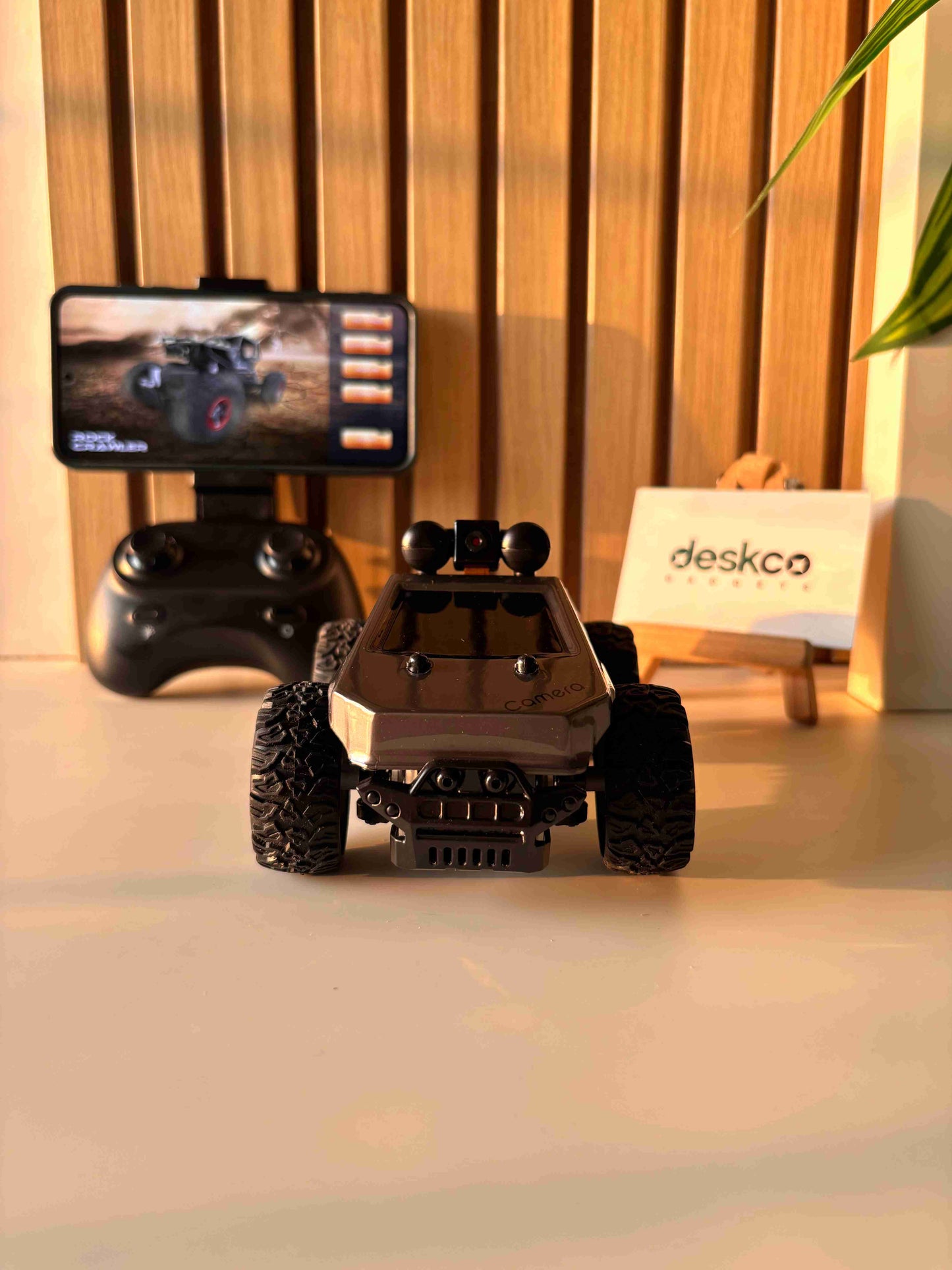 RC Monster Truck with FPV Camera and App Control