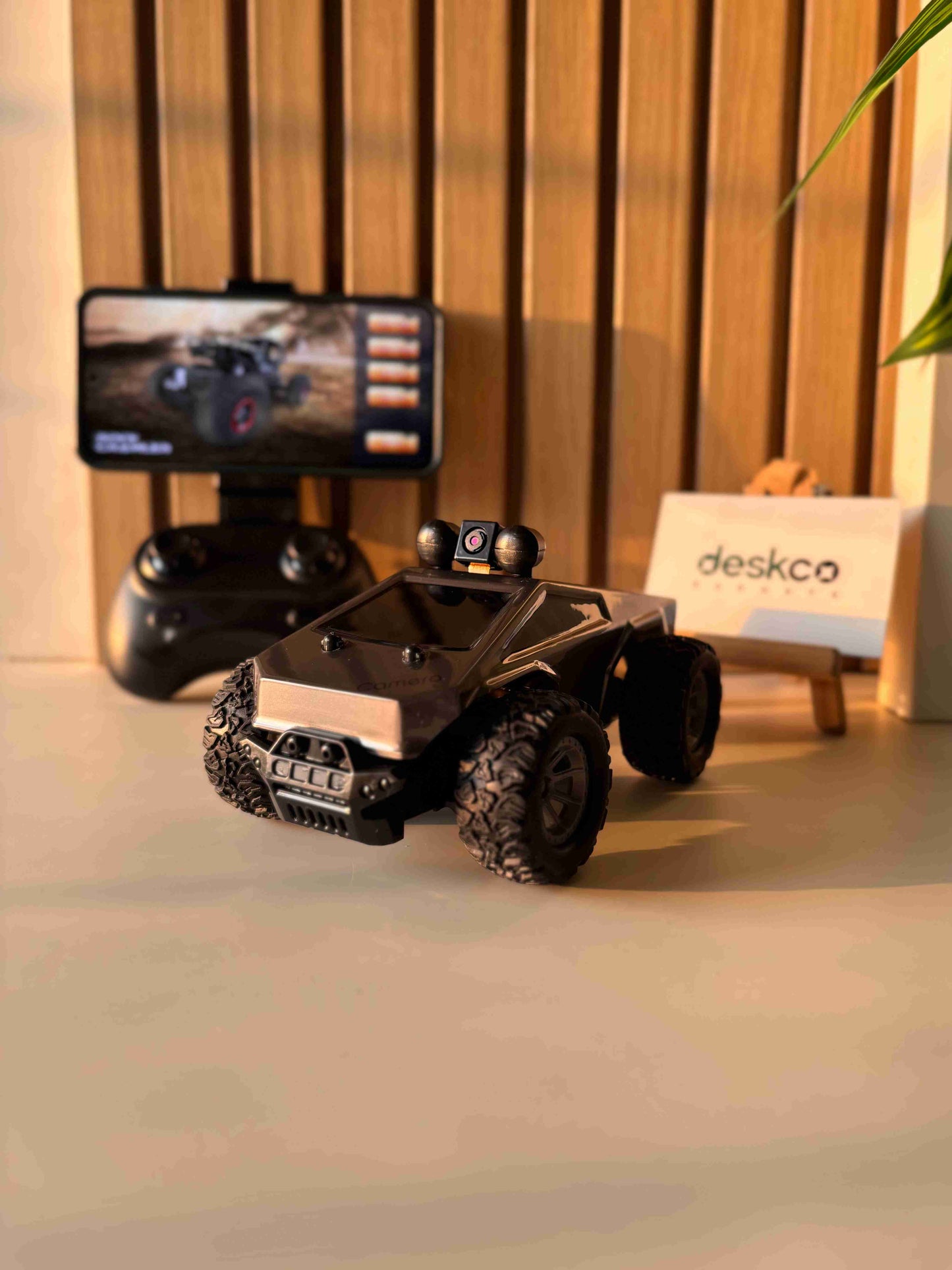 RC Monster Truck with FPV Camera and App Control
