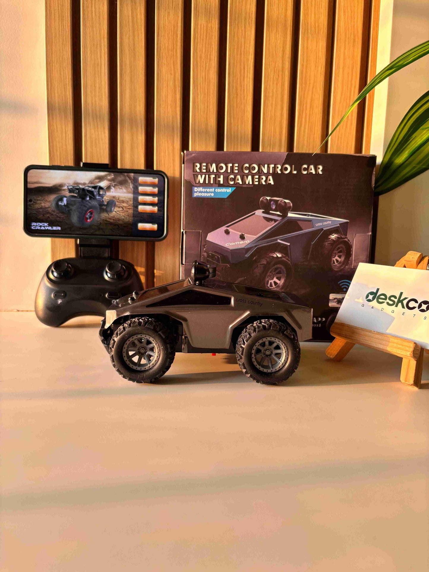 RC Monster Truck with FPV Camera and App Control