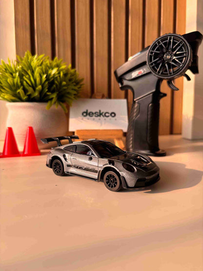 Porsche 911 GT3 RS-Style Metal Alloy 1:43 RC Drift Car 4WD with Gyro & LED (HStar)