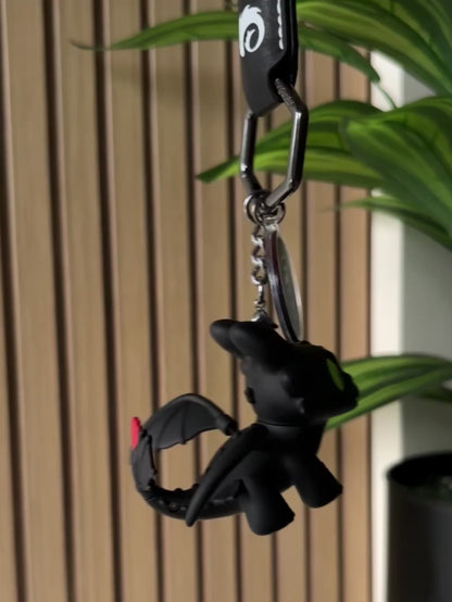 Cutest Dragon Keychain With Glowing Eyes And Touch Sensors